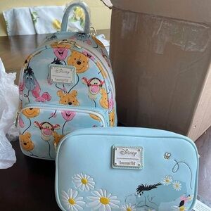 Loungefly Kids Backpack and Pouch Set - Blue